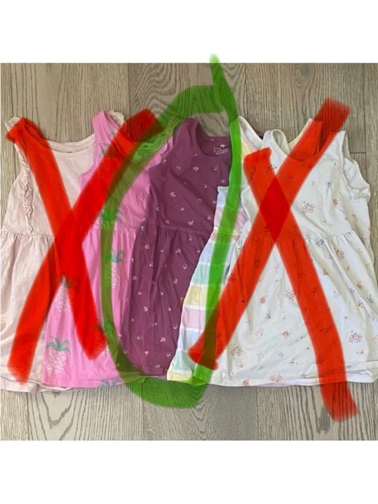 H&M Purple Sleeveless Girls' Dress - Soft Cotton 5T - Picture 1 of 1